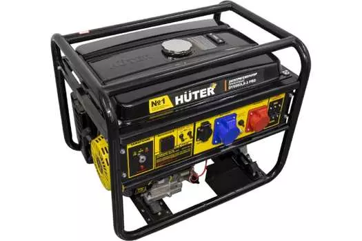 Генератор бензиновый Huter DY9500LX-3 Pro-электростартер 380В/220В 64/1/77