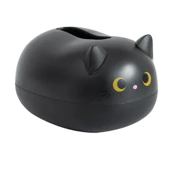 Kawaii Cat коробка для салфеток, настольный держатель для туалетной бумаги, кухонный ящик для хранения салфеток, туалетный контейнер для бумаги, украшение дома в скандинавском стиле белый