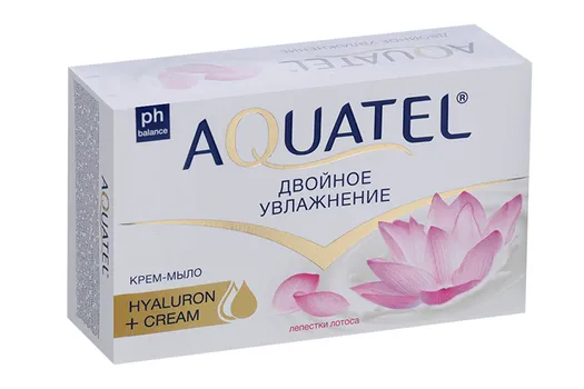 Крем-мыло Aquatel лепестки лотоса твердое, 90 г