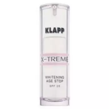 Klapp X-Treme Whitening Age Stop Spf 25 - Отбеливающий Эйдж-стоп-крем SPF 25, 30 мл