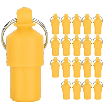 20pcs AntiLost Pet Tag Dog Cat ID Name Address Label Storage Barrel Tube Collar Pendant(Orange ) оранжевый