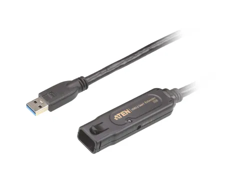 Кабель-удлинитель USB(Am)-USB(Af), 15 м, черный, Aten UE3315A (UE3315A-AT-G)