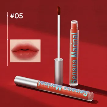 Senana Matte Matte Velvet Air Lip Glaze Водостойкая помада для макияжа губ #01