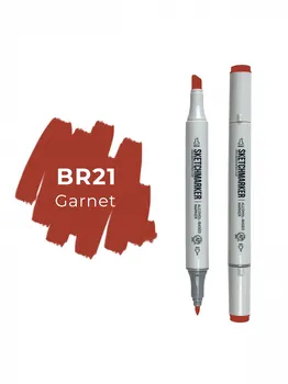 Маркер двухсторонний на спиртовой основе Sketchmarker Цвет Гранат