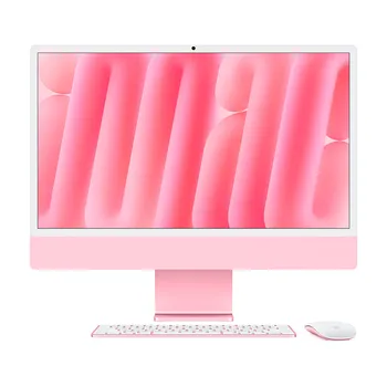 Моноблок Apple iMac 24" М4 (2024), 8 CPU/8 GPU, 16ГБ/512 ГБ, Gigabit Ethernet, Pink, английская клавиатура