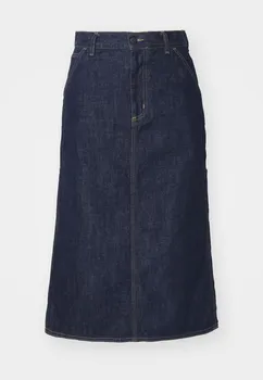 Юбка А-силуэта SINGLE KNEE SKIRT Carhartt WIP, темно-синий деним