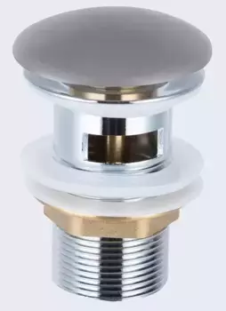 Донный клапан для раковины «Vincea» DBS0-216MG с механизмом Клик-Клак серый матовый