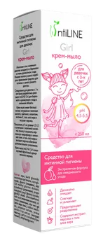 Крем-мыло ИнтиЛайн Гёрл д/интимн гигиены д/девочек с 3 лет, 250 мл