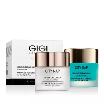 GiGi Набор Домашний (крем дневной 50 мл + маска Спящая Красавица 50 мл) (GiGi, City Nap)