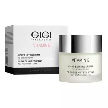GiGi Ночной лифтинговый крем Night &amp; Lifting Cream For Normal to Dry Skin, 50 мл (GiGi, Vitamin E)