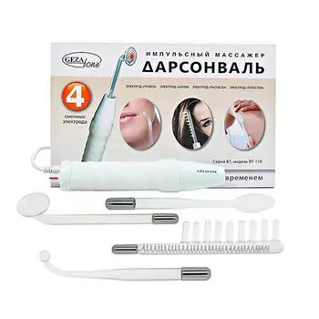 Gezatone Дарсонваль c 4 сменными насадками Biolift4 118 (Gezatone, Массажеры для лица)