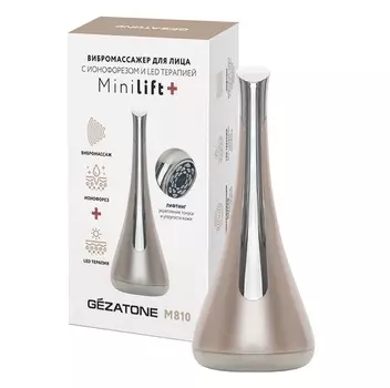 Gezatone Вибромассажер для лица с ионофорезом и LED терапией m810, 1 шт (Gezatone, Массажеры для лица)