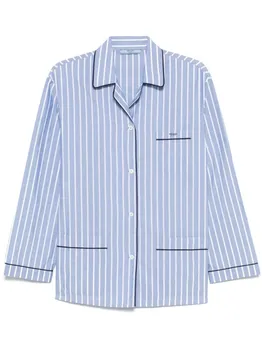 Полосатая рубашка Prada, синий