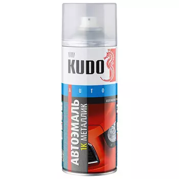 Краска спрей KUDO эмаль №640 Серебристая маталлик 520 мл