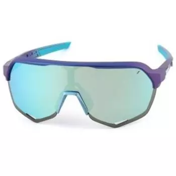 Очки велосипедные 100% S2, спортивные, Matte Metallic Into The Fade / Blue Topaz Multilayer Mirror Lens, 61003-228-01