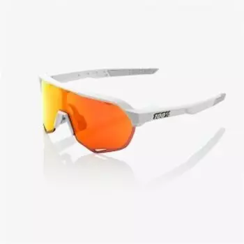 Очки велосипедные 100% S2 Soft Tact, спортивные, Off White / HIPER Red Multilayer Mirror Lens, 61003-412-01