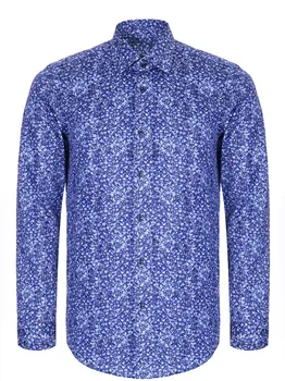 Рубашка Slim Fit с принтом BOSS