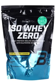 Протеин изолят сыворот BioTechUSA Iso Whey Zero лимон чизкейк, 500 г