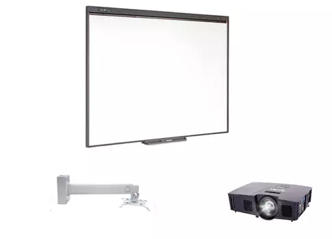 Комплект SBM787v13w в составе: интерактивная доска SBM787V с пассивным лотком, мультимедийный проектор V13, настенно-потолочное крепление Digis DSM-14Kw