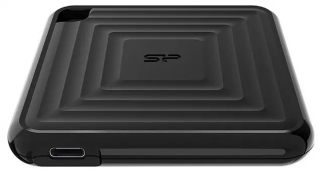 Внешний SSD Silicon Power PC60 512Gb, 1.8", USB Type-C, черный (SP512GBPSDPC60CK)