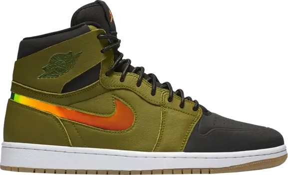 Кроссовки Air Jordan 1 Retro High Nouveau Militia Green, зеленый