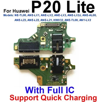 Плата порта USB-зарядного устройства для Huawei P8 P9 P10 P20 P30 Pro Plus Lite Mini 2016 2017, разъем для док-станции USB, детали разъема P9 Lite-2016
