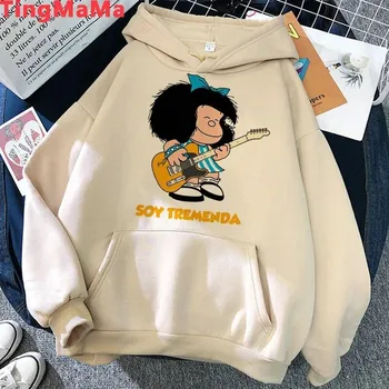 Толстовки Mafalda унисекс с принтом в стиле хип-хоп Oversized-худи унисекс гранж Толстовка унисекс L