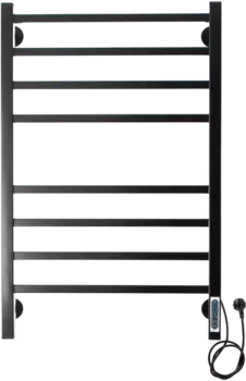 Полотенцесушитель электрический Domoterm Квадро DMT П8 50x80, черный, R