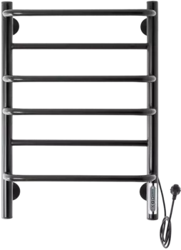 Полотенцесушитель электрический Domoterm Орфей DMT П6 40x60, черный, R