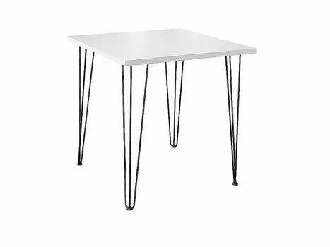 Стол обеденный квадратный TLC-1.2 White In 2S/B Черный 732*750*750