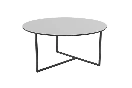 Стол журнальный Маджоре Glass белая Lacobel