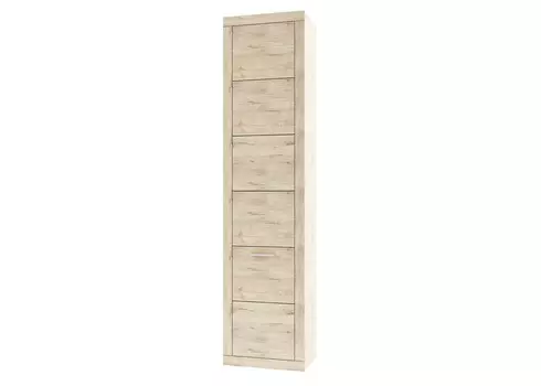 Шкаф для белья oskar 2d (анрэкс) бежевый 52x217.3x35.1 см.