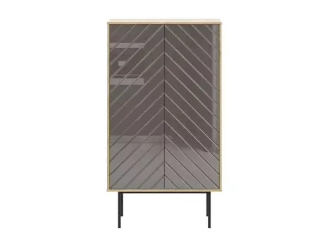 Шкаф двухдверный boho (ogogo) коричневый 84x150x40 см.
