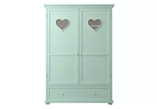 Шкаф двустворчатый adelina (etg-home) зеленый 130.0x186.0x52.0 см.
