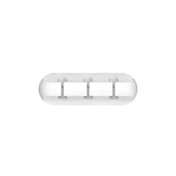 Держатель кабеля Зажимы Органайзер для кабеля Силиконовый USB-кабель Намотка Управление Зажимы Самоклеящиеся для мыши Клавиатура Гарнитура 3 hole серый