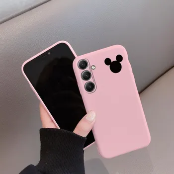 Мягкий силиконовый чехол с рисунком для Xiaomi Redmi Note 13 Pro 13C Samsung A55 M35 S24 iPhone Huawei Honor Realme Camera Защитный противоударный чехол Samsung Galaxy S9 Plus белый
