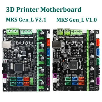 Материнская плата Makerbase MKS Gen_L V2.1, плата управления для 3D-принтера, поддержка TMC2209, TMC2208, Uart Mode, материнская плата Gen L V1.0