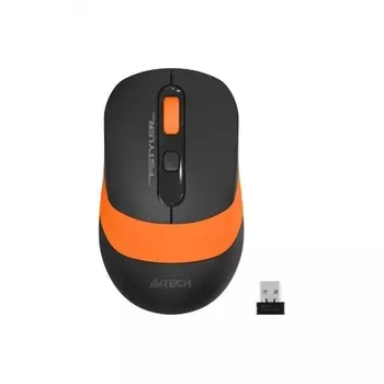 Мышь A4Tech Fstyler FG10S черный/оранжевый silent беспроводная USB (4but)