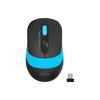 Мышь A4Tech Fstyler FG10S черный/синий silent беспроводная USB (4but)