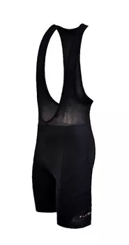 Велошорты Funkier Men Bib Shorts S-922-C7 с лямками, с памперсом, черные, 15-050