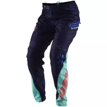 Велоштаны 100% R-Core DH Pants, синий 2018