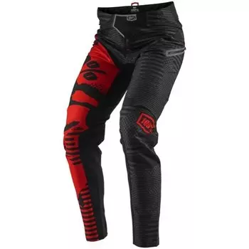 Велоштаны 100% R-Core-X DH Pants, черно-красный 2018