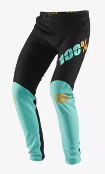 Велоштаны 100% R-Core X Pants, черно-голубой 2019