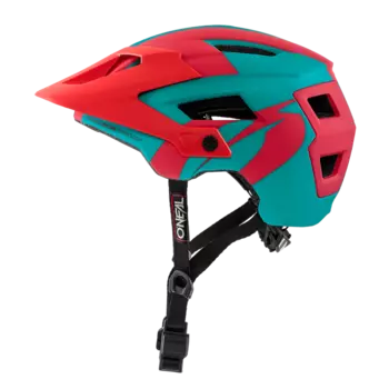 Велошлем O´Neal Defender 2.0 Sliver Teal/Red 2018