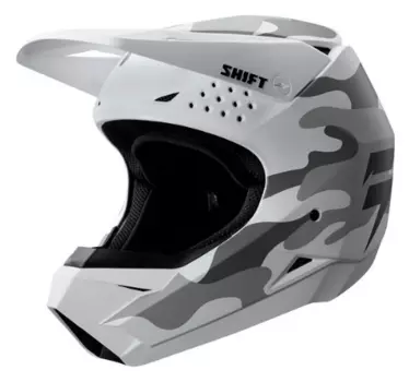 Велошлем Shift White Helmet, Camo White, 2019