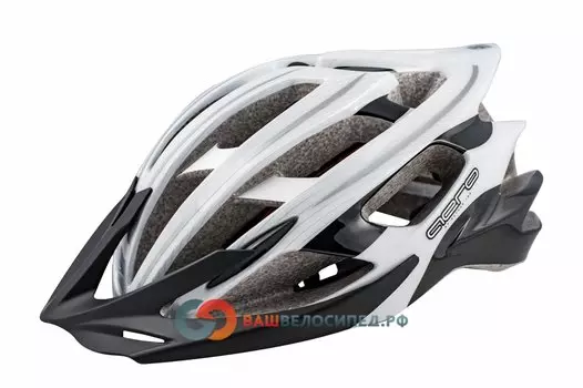 Велошлем спортивный AUTHOR Aero 121 Blk/wht Double InMold (58-62см) черно-белый 8-9001393
