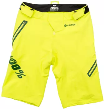 Велошорты 100% Airmatic LE Short w/liner, желтый 2018