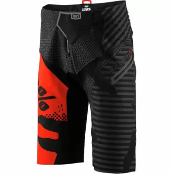Велошорты 100% R-Core-X DH Short, черно-красный 2018