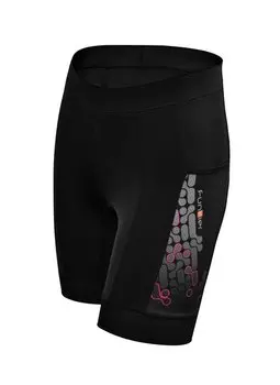 Велошорты 15-101 женские RSW226 Pink без памперса в т.ч. для бега и др. черно-розовые M FunkierBike