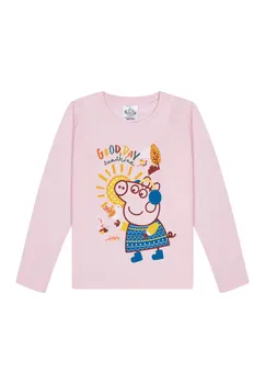 Лонгслив ONOMATO! Langarmshirt Peppa Wutz Pig, розовый